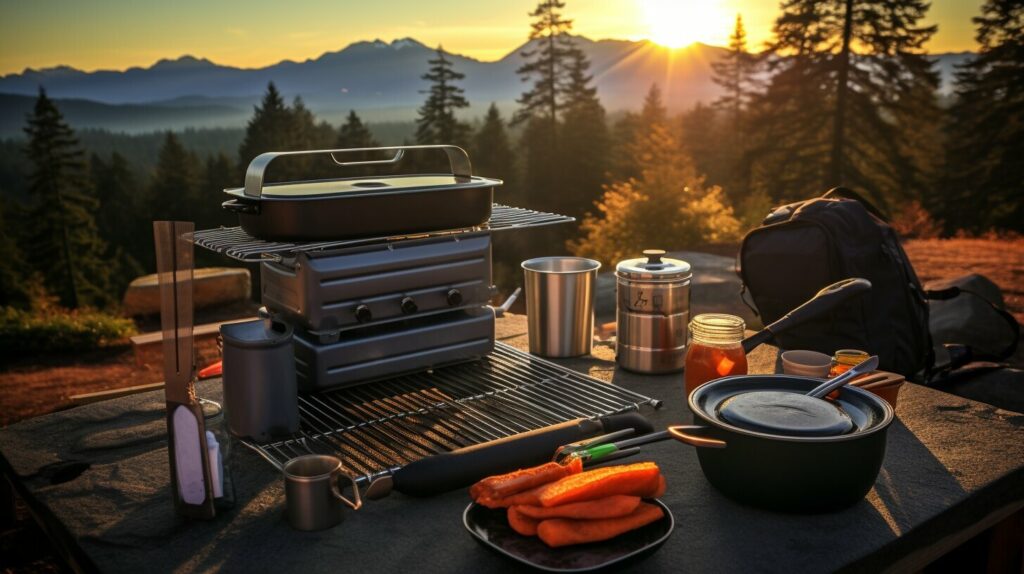 Camping cooking supplies