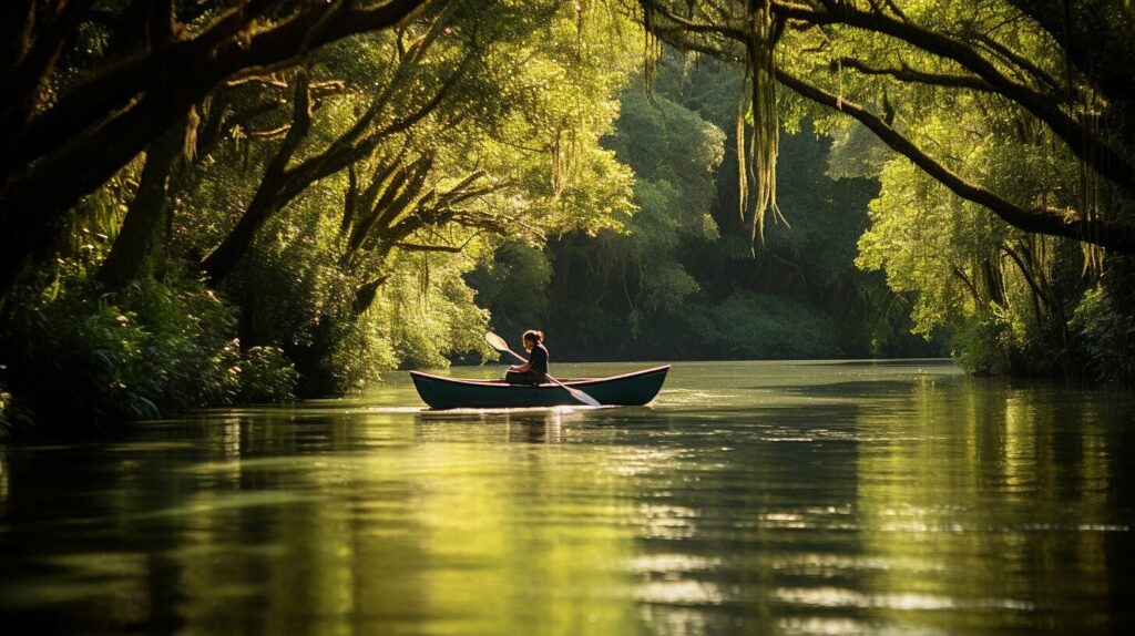 Canoeing for relaxation