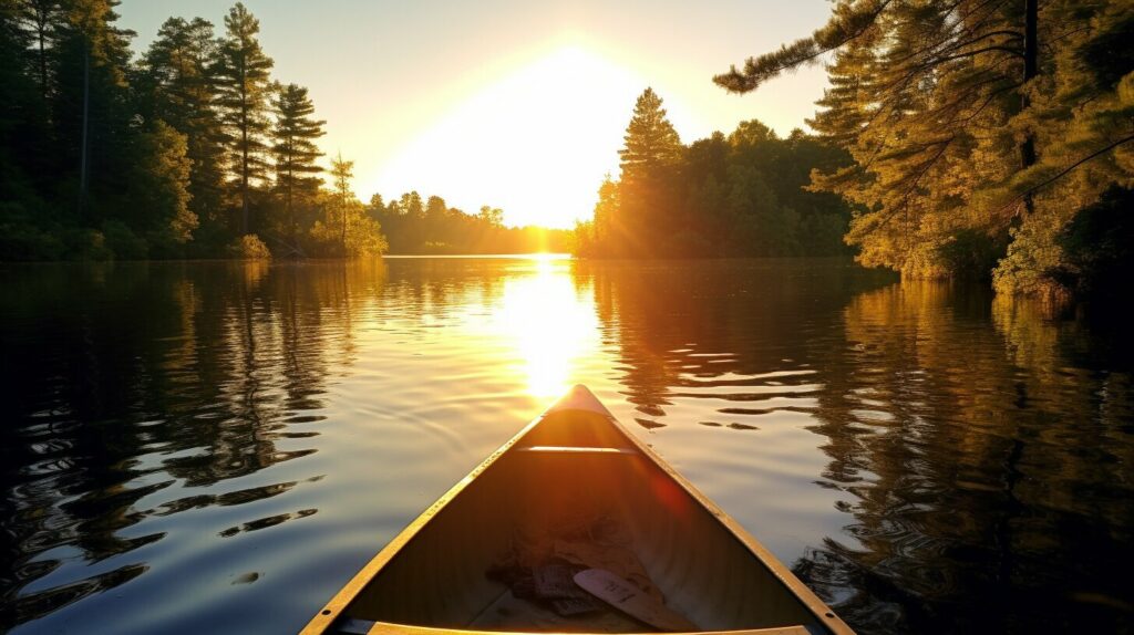 Canoeing for stress relief