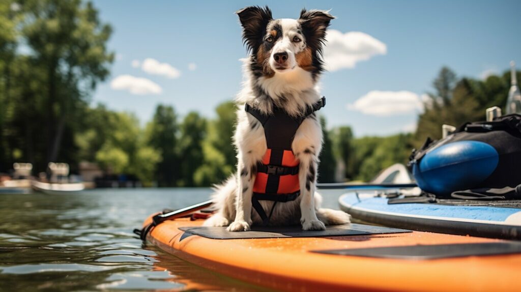 Paddleboarding gear for dogs