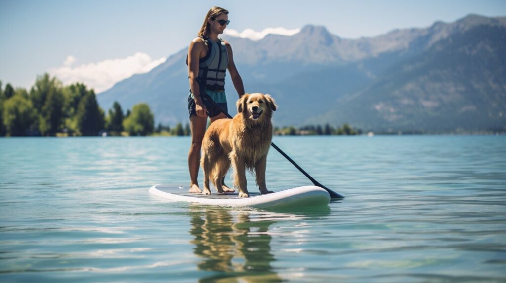 Paddleboarding with Dog