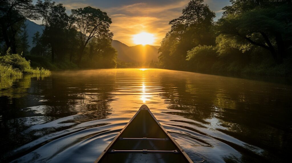 Picturesque Canoeing Destination