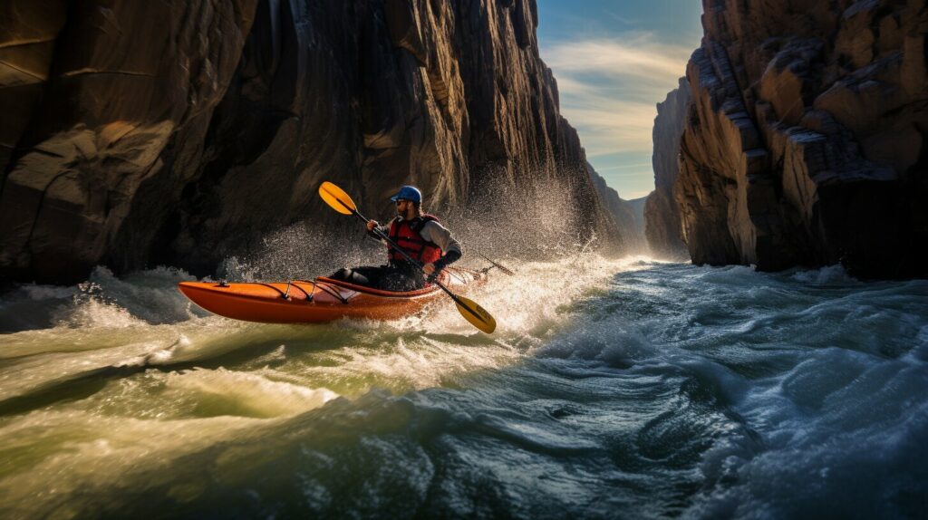 River kayaking techniques