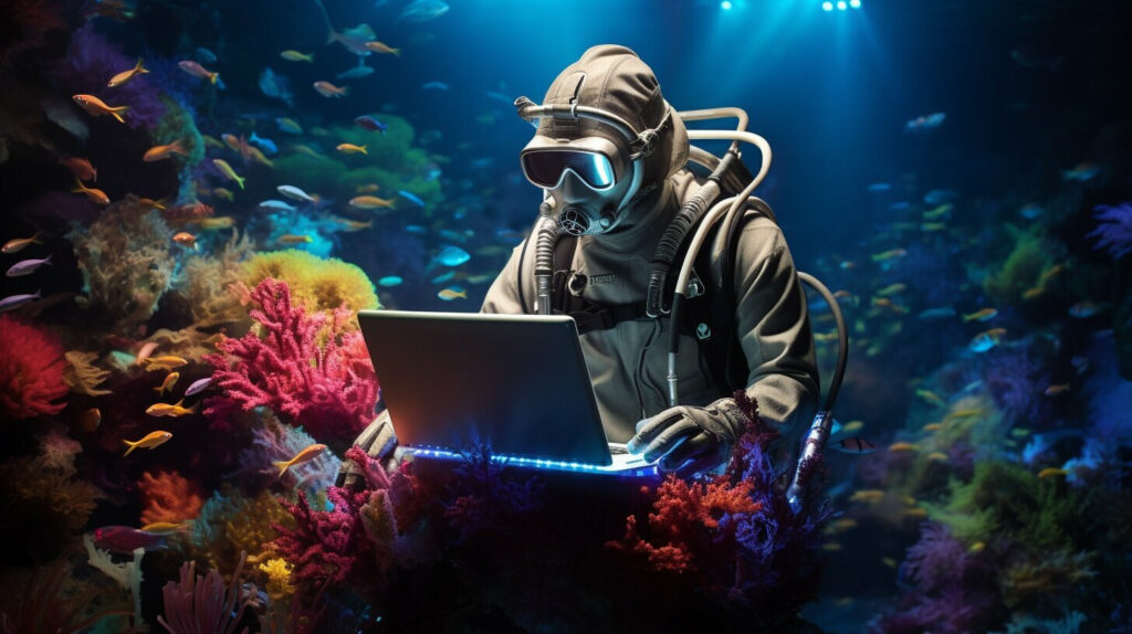 editing underwater photos