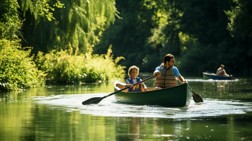 guided canoeing trips for families
