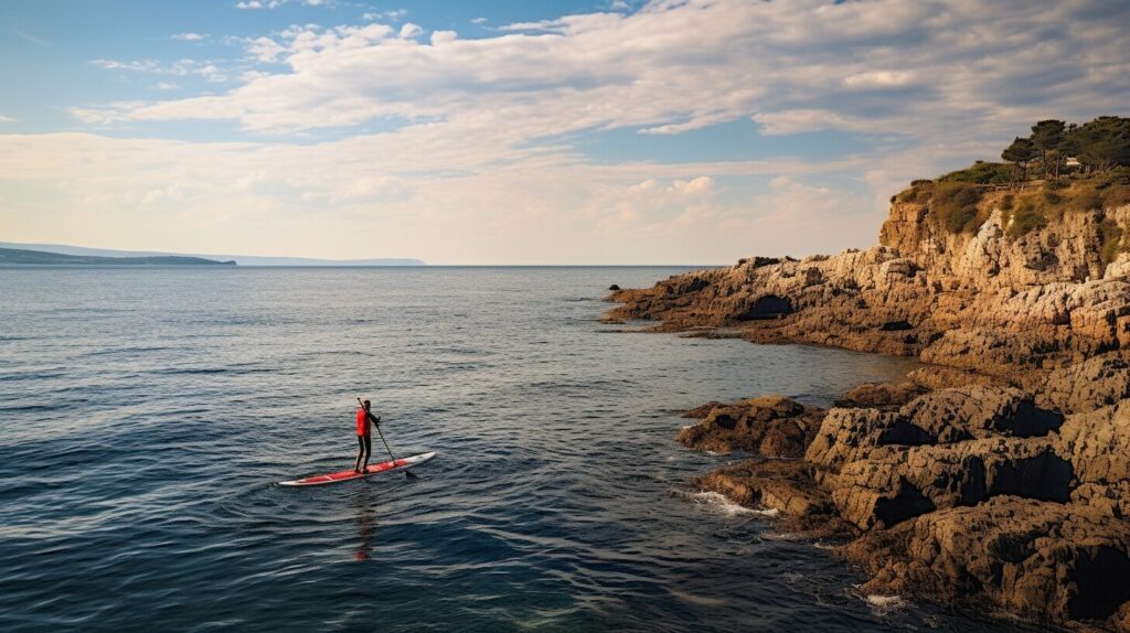 paddleboard race training