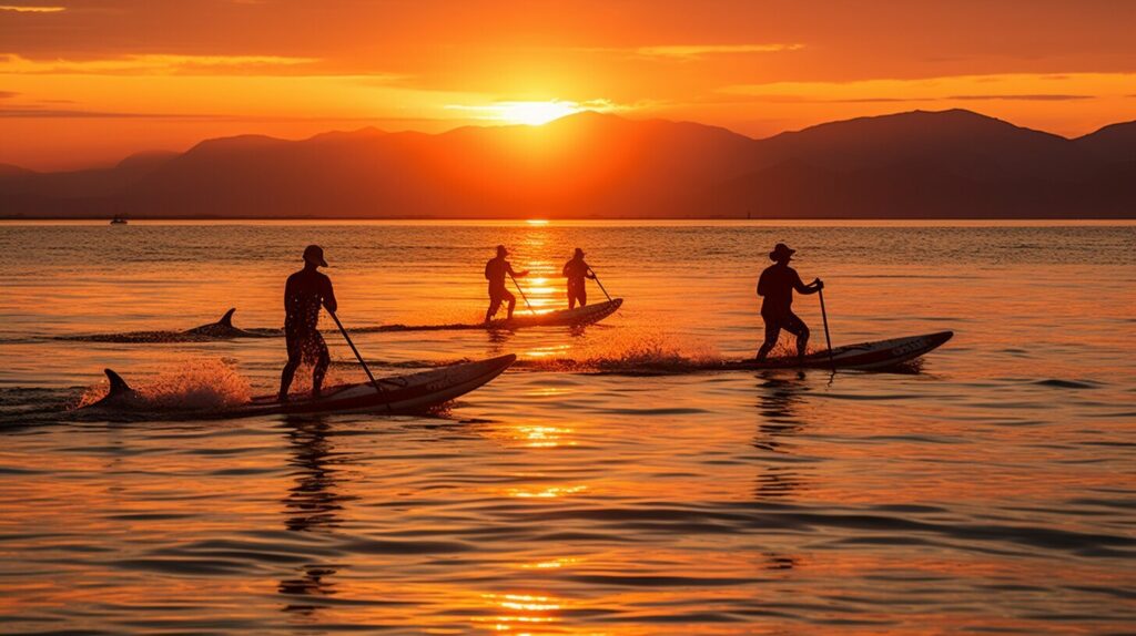 paddleboard race training