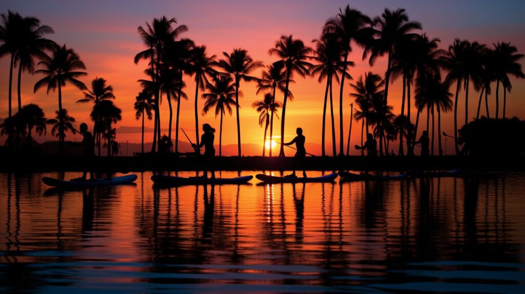 paddleboard race training