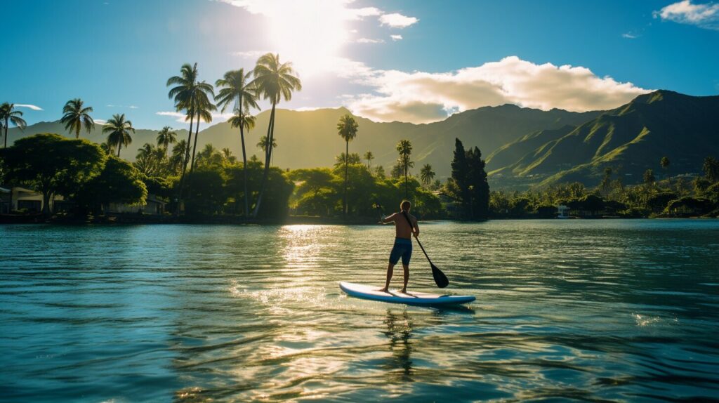 paddleboarding for fitness