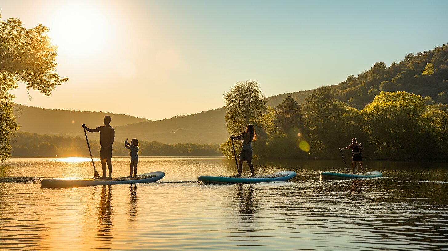 paddleboarding with kids