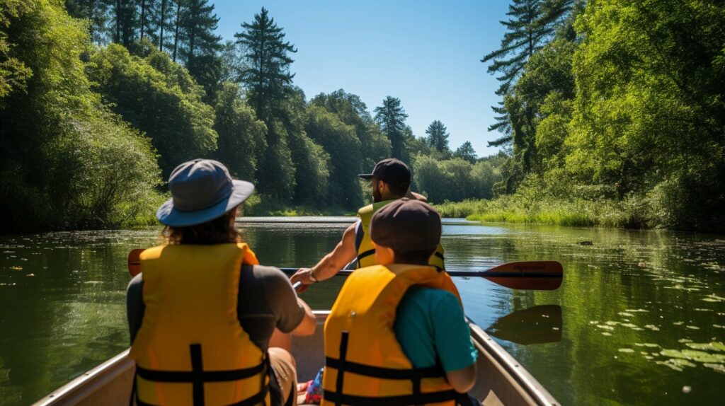 safe canoeing with kids