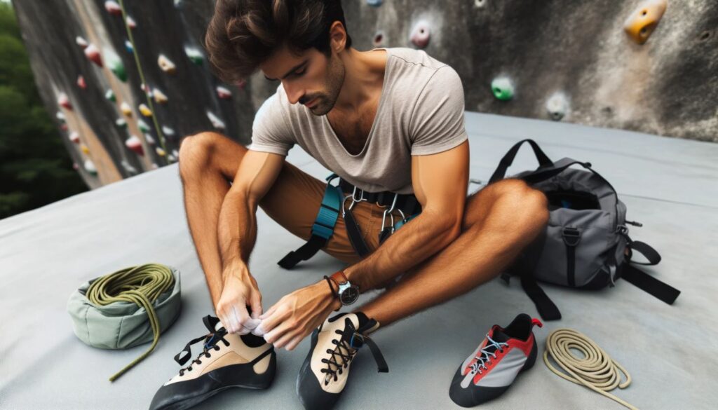 Indoor climbing gear for beginners