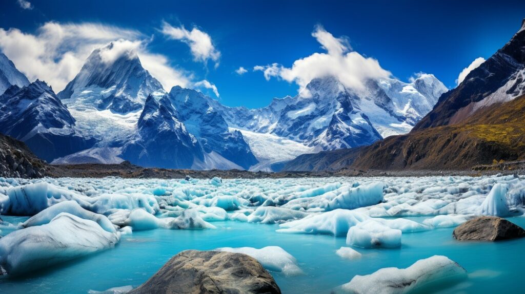 Peruvian Huascaran Glacier
