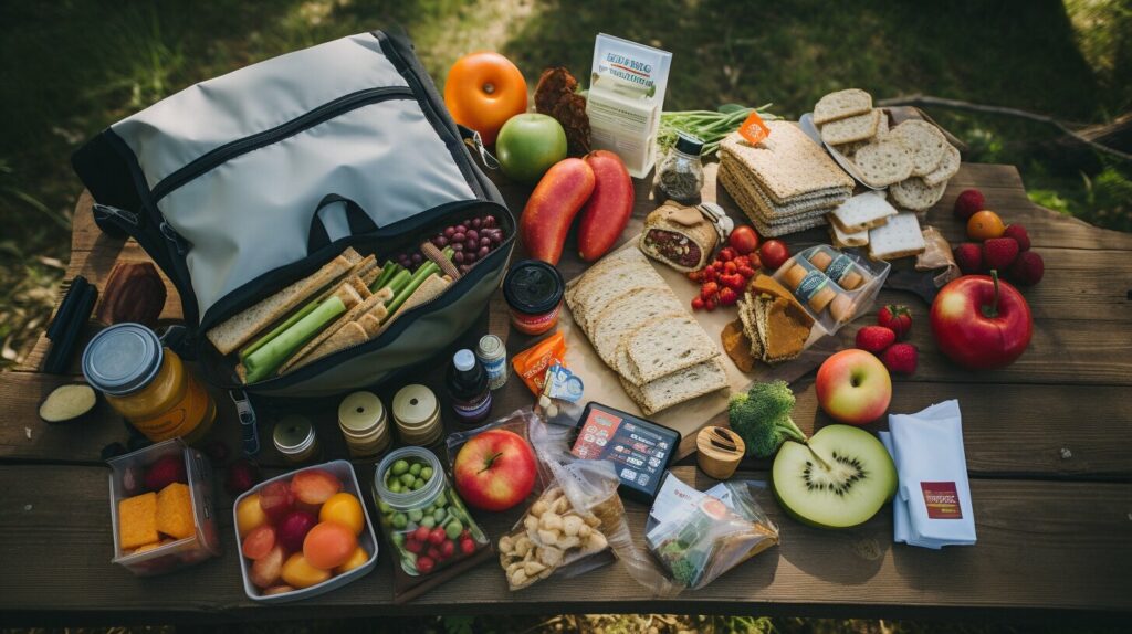 Portable food options for outdoor activities