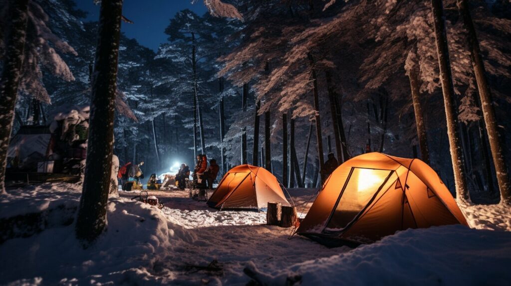 Winter camping safety