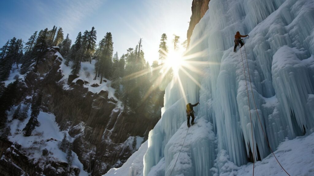 famous ice climbing destinations in the united states