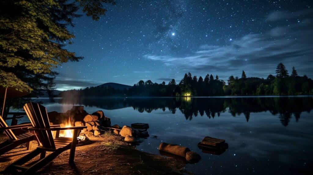 lakeside stargazing