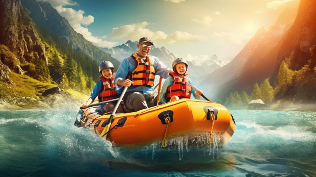 safe rafting with children
