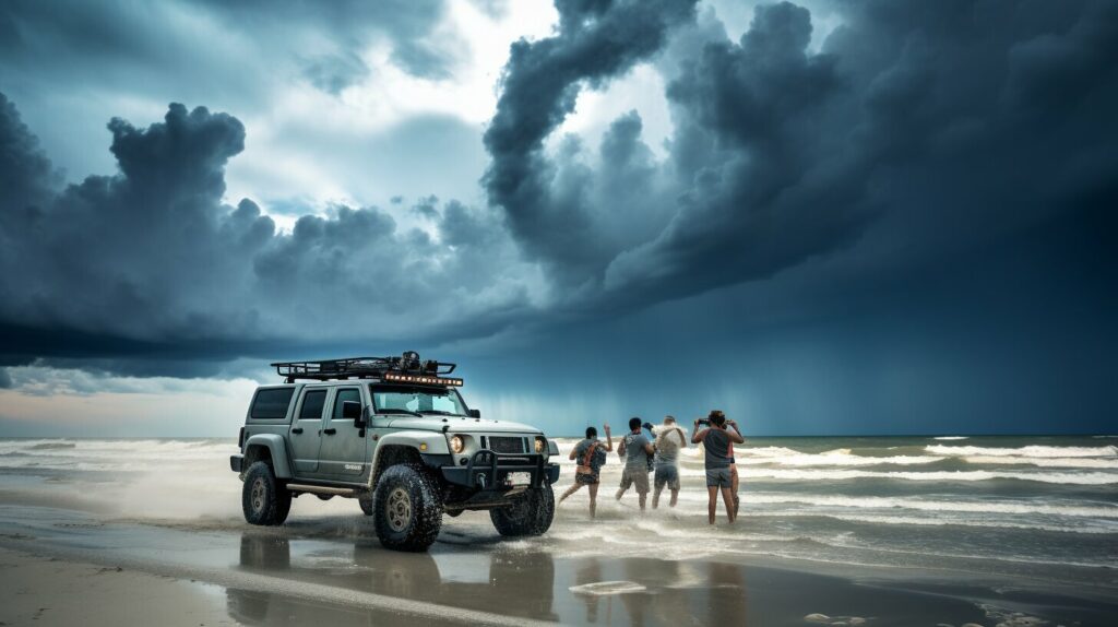 storm chasing on the Gulf Coast