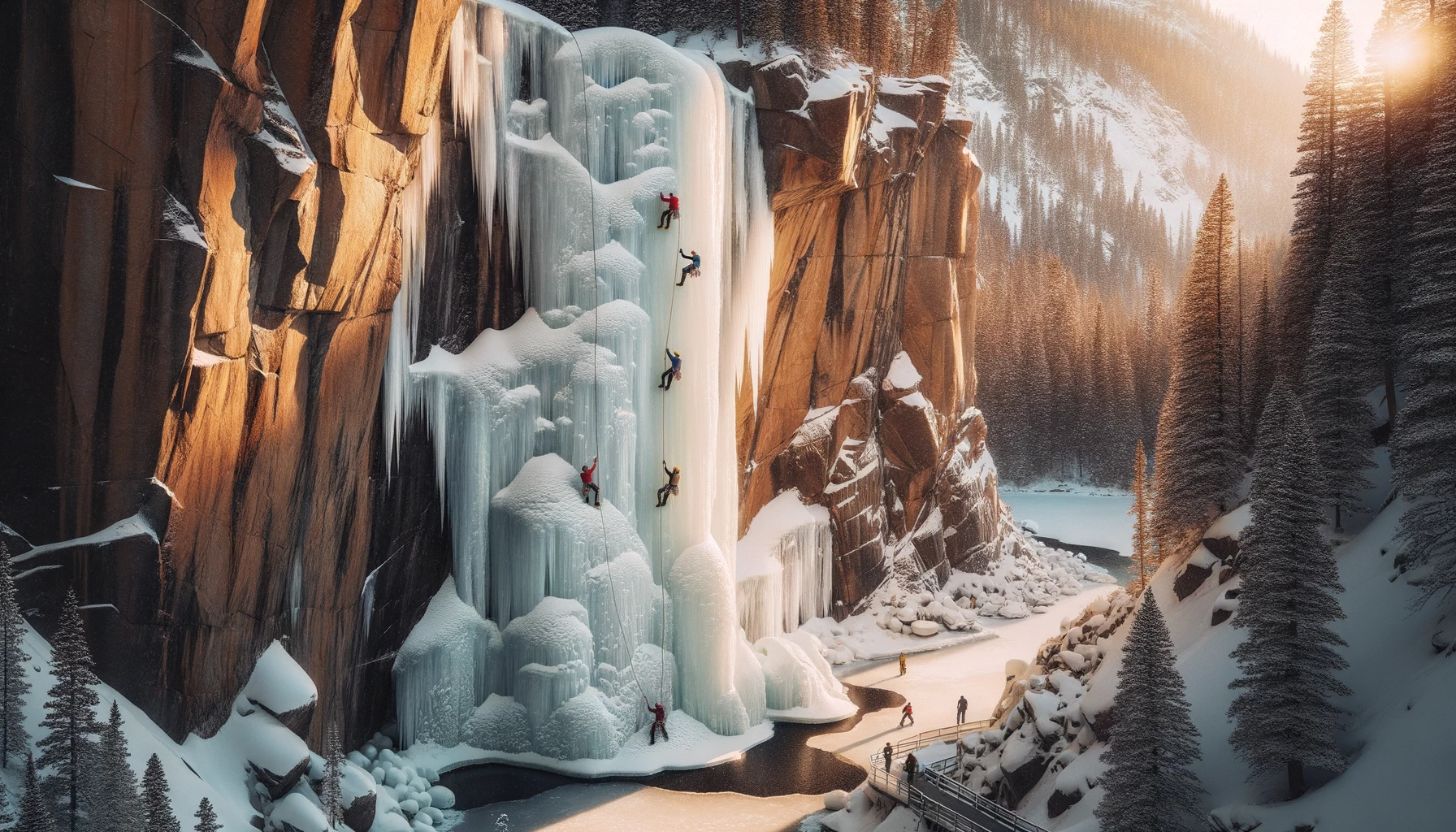 popular ice climbing routes in the us